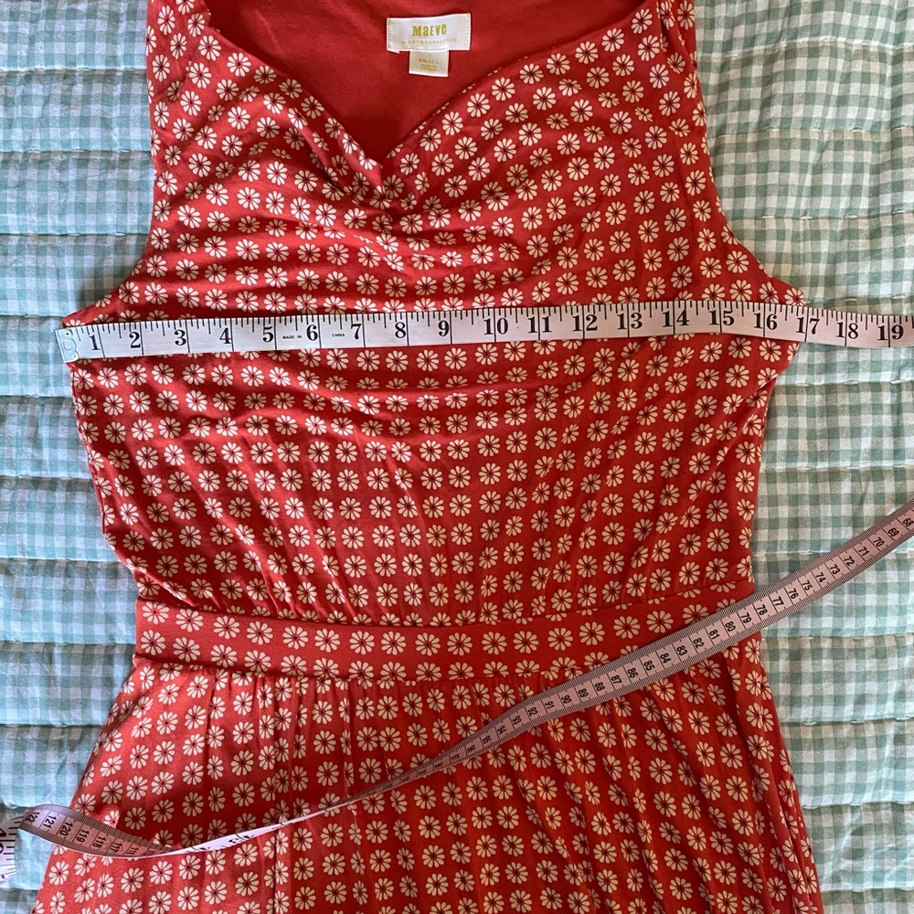 Maeve Anthropologie Cowl Neck Floral Print Jersey Dress - Picture 10 of 14